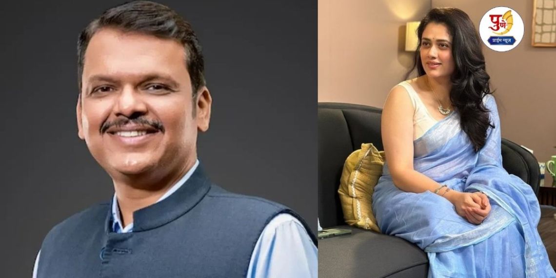 Pune Election: 'National Crush' now enters Pune! Girija Oak will interview Chief Minister Devendra Fadnavis; New explosion from 'Samvaad Punekaranshi'