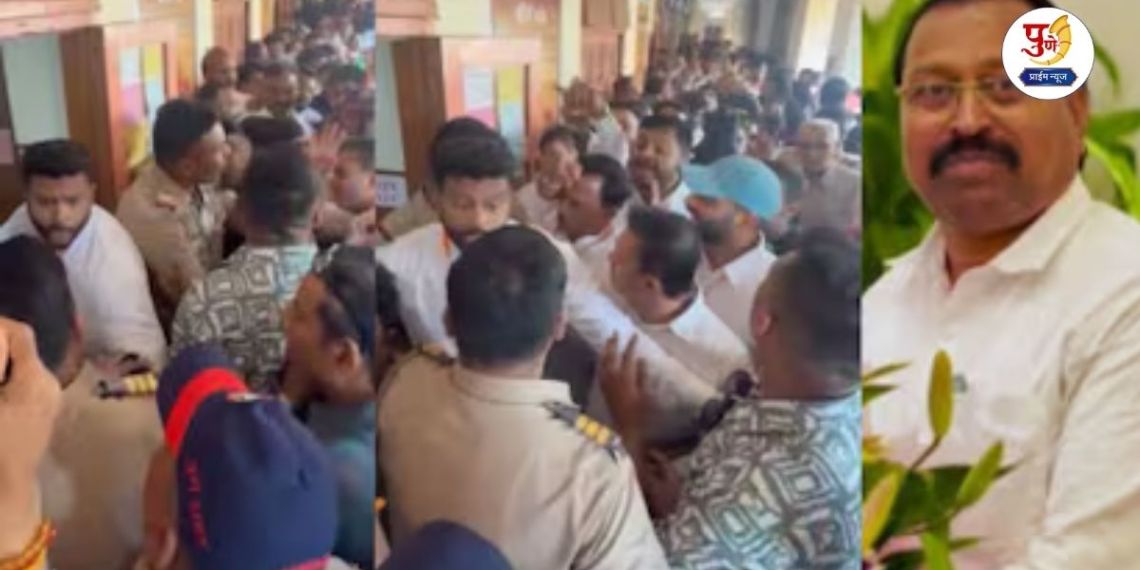 Pune Election: 'Riot' during voting in Pune! Candidate Chandere's car was vandalized in Baner, while there was a ruckus in Dhairya; The political atmosphere in Pune heated up due to the clash between BJP and NCP!