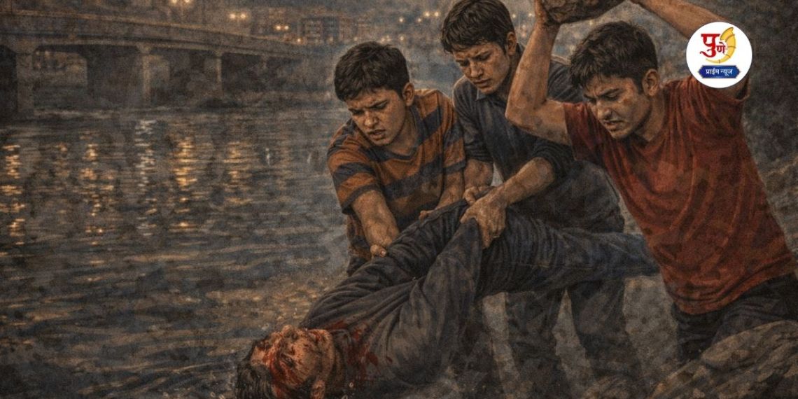 Pune Crime: Brutal murder of 15-year-old boy over love triangle in Pune! He created a 'fake profile' in the girl's name and invited his friend to the river bank and...