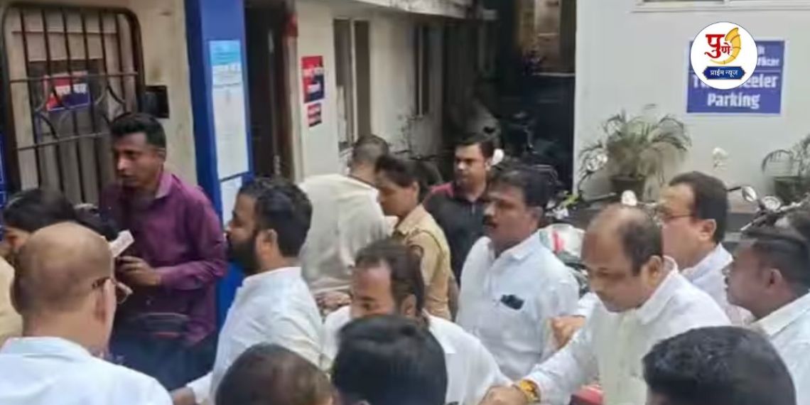 Harshwardhan Sapkal: Harshwardhan Sapkal's 'that' statement caused an uproar in Pune! BJP-Congress workers clashed; sloganeering and a fierce fight, the excitement lasted for an hour