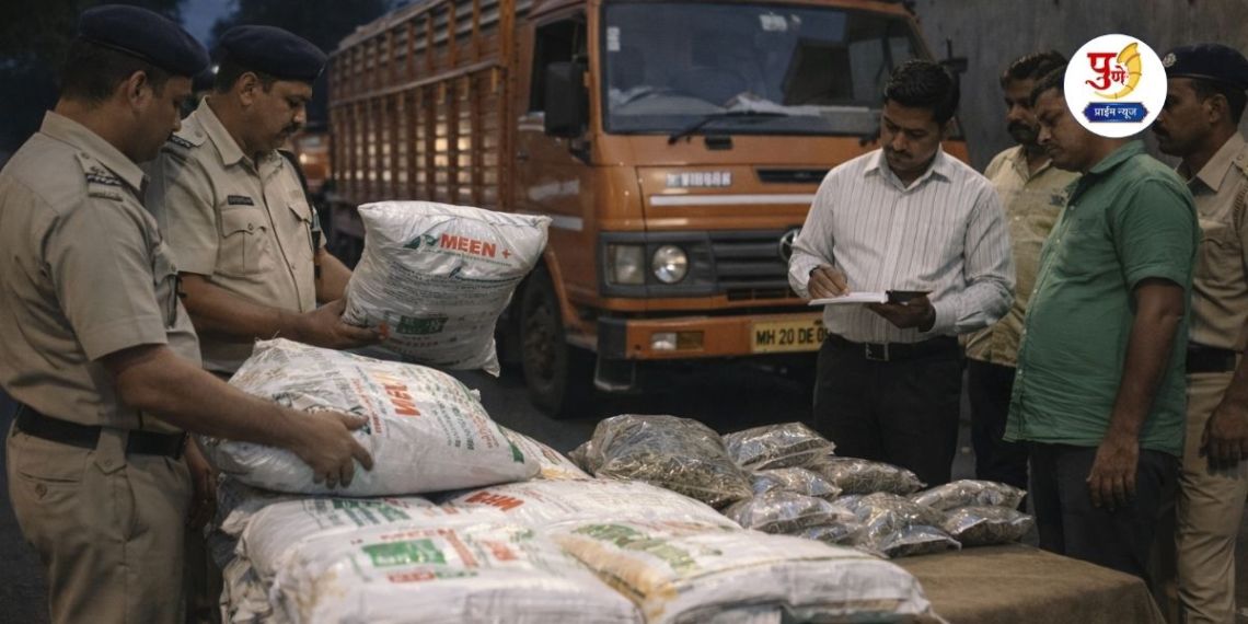 Ahilyanagar News: Smuggling of fertilizer in the dark of night in Ahilyanagar! Secret information from the Agriculture Department turned the game around; 24 tons of fertilizer and goods worth lakhs seized