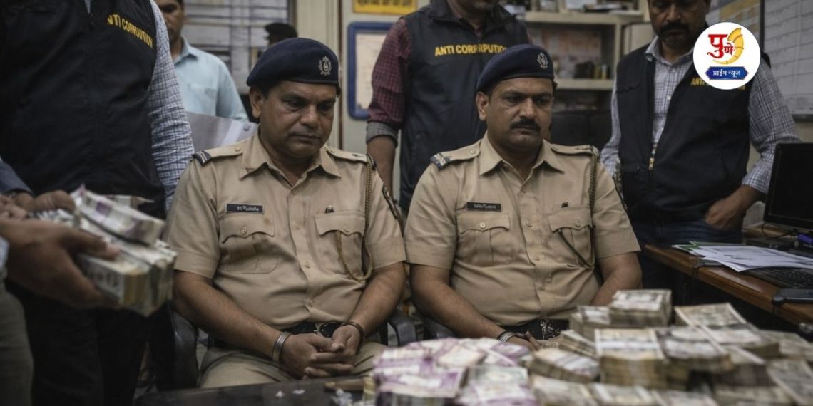 Bribe News: Khaki stained! Settlement in police station for bribe of 3 lakhs; Cash worth 6.34 lakhs seized in ACB raid