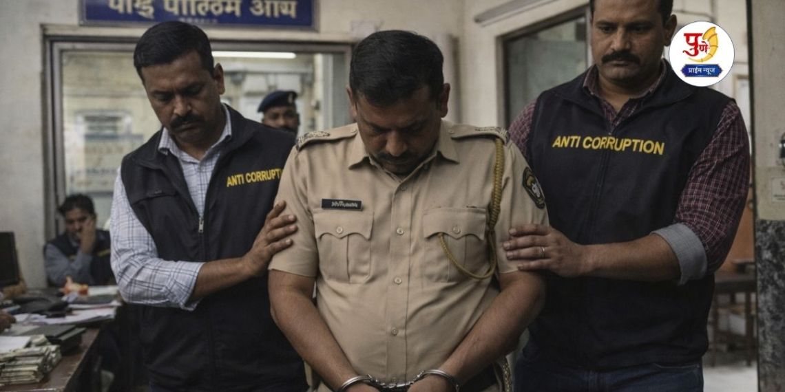 Pune Bribe News: Khaki uniform is a stain! Assistant Police Sub-Inspector of Paud Police Station caught by ACB while accepting a bribe of Rs 35 thousand