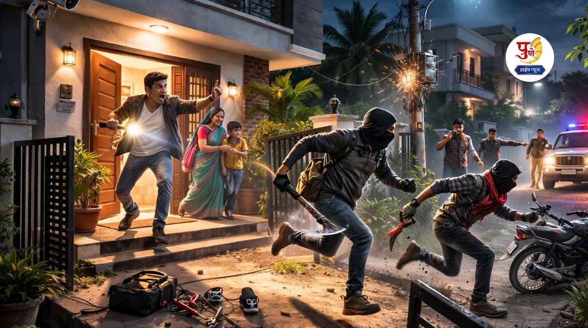 Loni Kalbhor News: Plot to break into a house by turning off the lights in Loni Kalbhor? Citizens' vigilance foiled the thieves' plot; Question mark on the efficiency of the police