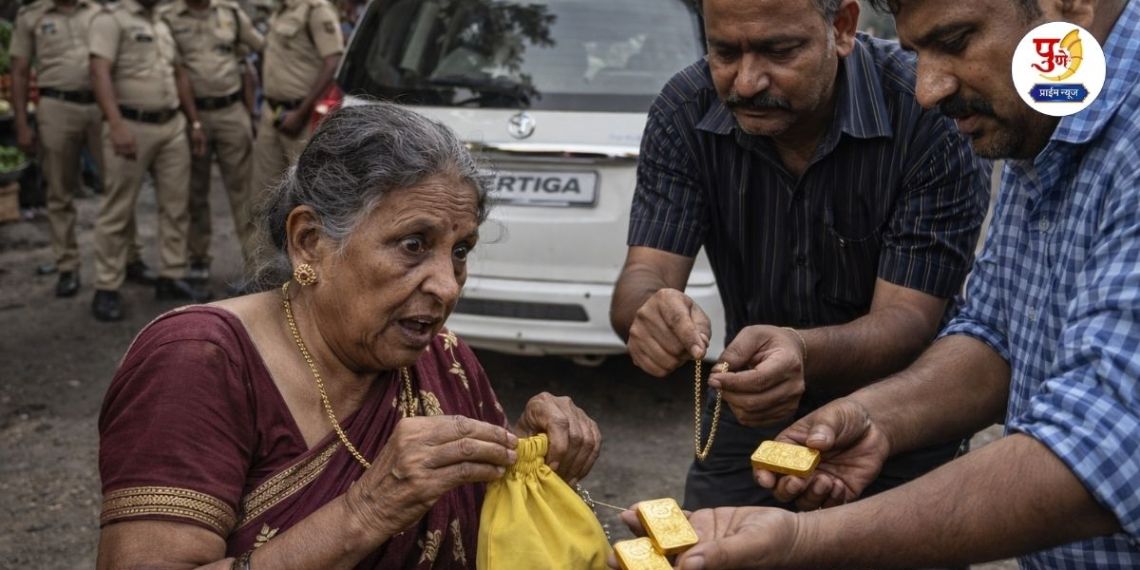Pune Crime: "Grandma, it's crowded here, I want the chain around your neck..." Old women were treated with lime by showing concern; They fought in such a way that even the police were surprised...