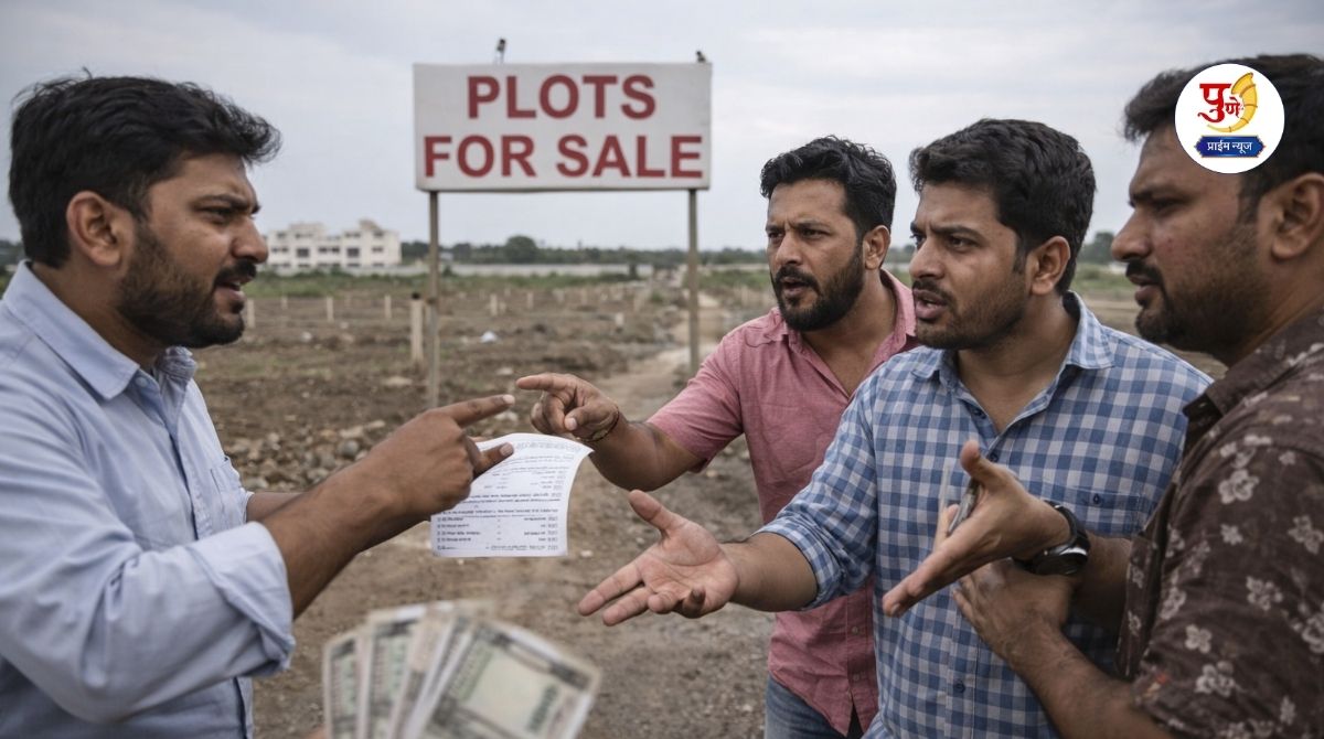 Loni Kalbhor News: Fraud of Rs 5 lakhs on the lure of a plot; Case registered against three at Loni Kalbhor police station