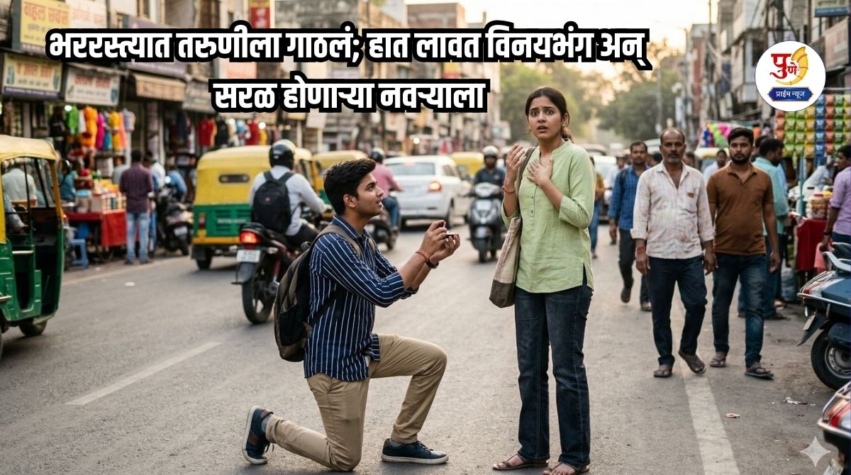 Ahilyanagar News: Romeo's exploits in Ahilyanagar! He approached a young woman on the street; touched her hand, molested her and called her husband, who was getting ready, and said, "Our relationship...