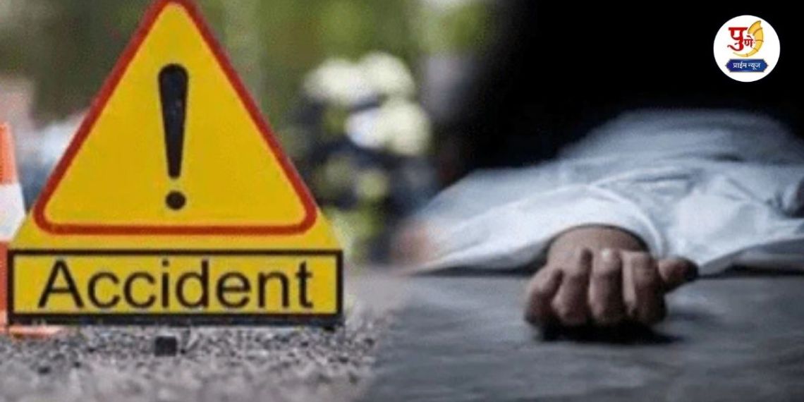 Accident News: Time flies while crossing the road! Thrilling accident in Airoli; One mistake by JCB driver, two families devastated