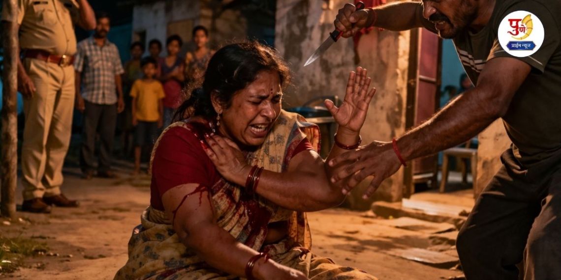 Yavat News: "Why did you throw me out of the house?" Threatened to kill woman; While abusing her, he pulled out a knife in anger and...