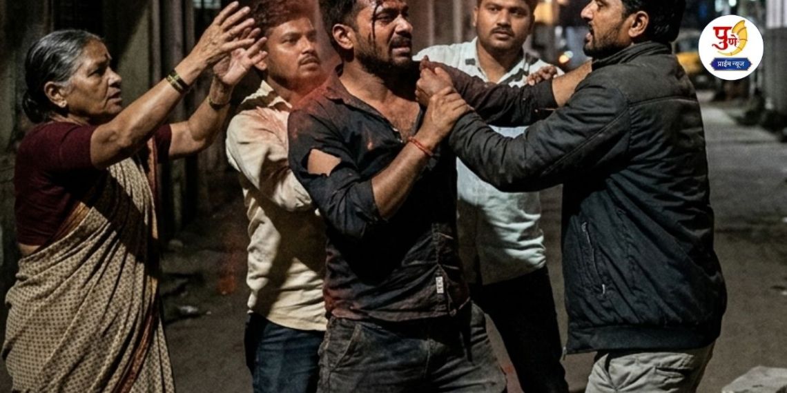 Pune Crime: Brother-in-law attacked with "cement gattu" after saying he would not send his sister! Brother-in-law and brother-in-law clash over going to visit their in-laws; Both seriously injured