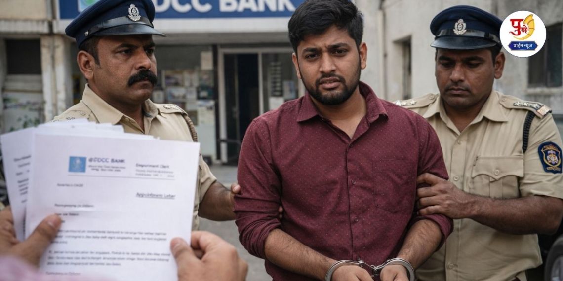 In Pune, a bank employee robbed a bank by claiming to be acquainted with the chairman and vice chairman; Indapur's thug arrested