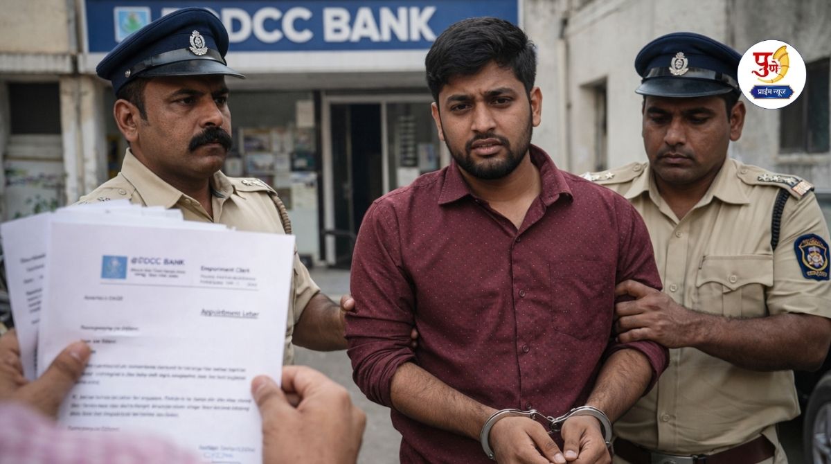 In Pune, a bank employee robbed a bank by claiming to be acquainted with the chairman and vice chairman; Indapur's thug arrested