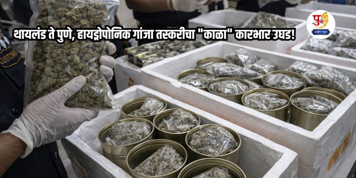 Thailand to Pune, "black" operation of hydroponic marijuana smuggling exposed! Drugs worth Rs 27 crore seized, one arrested