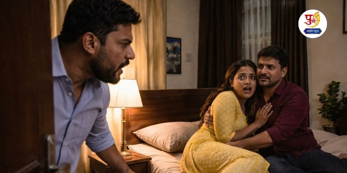 Husband secretly hid GPS in wife's sandals; followed her with live location and was shocked as soon as she opened the door...