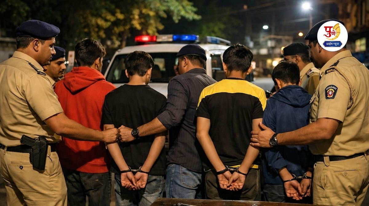 Crime in Pune! Pistols and axes in the hands of minors; Sinhagad Road police set a trap and the accused was arrested