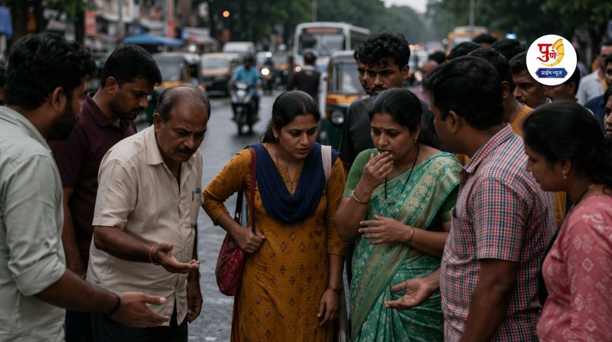 Thrill on Kikvi-Kenjal road! What did Pune residents see on their way to work in the morning? Fear grips the area