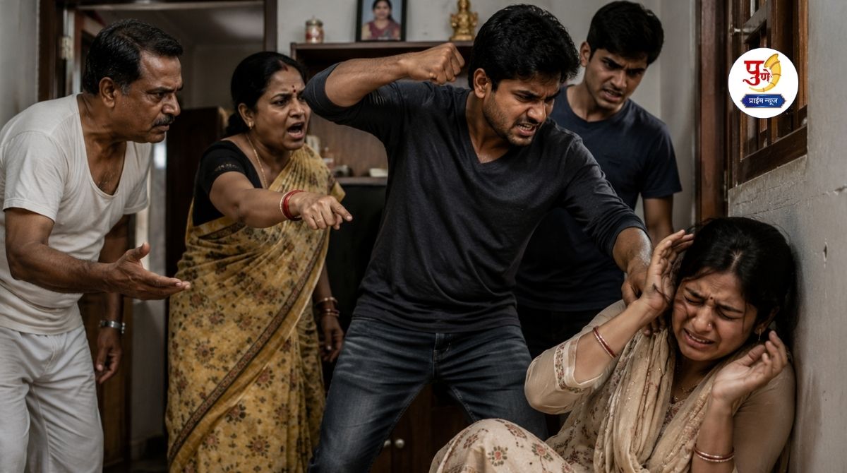 Thrill of torture after love marriage! Married woman strangled, saying 'You are Panauti'; Manjari police station registers case against husband and four others